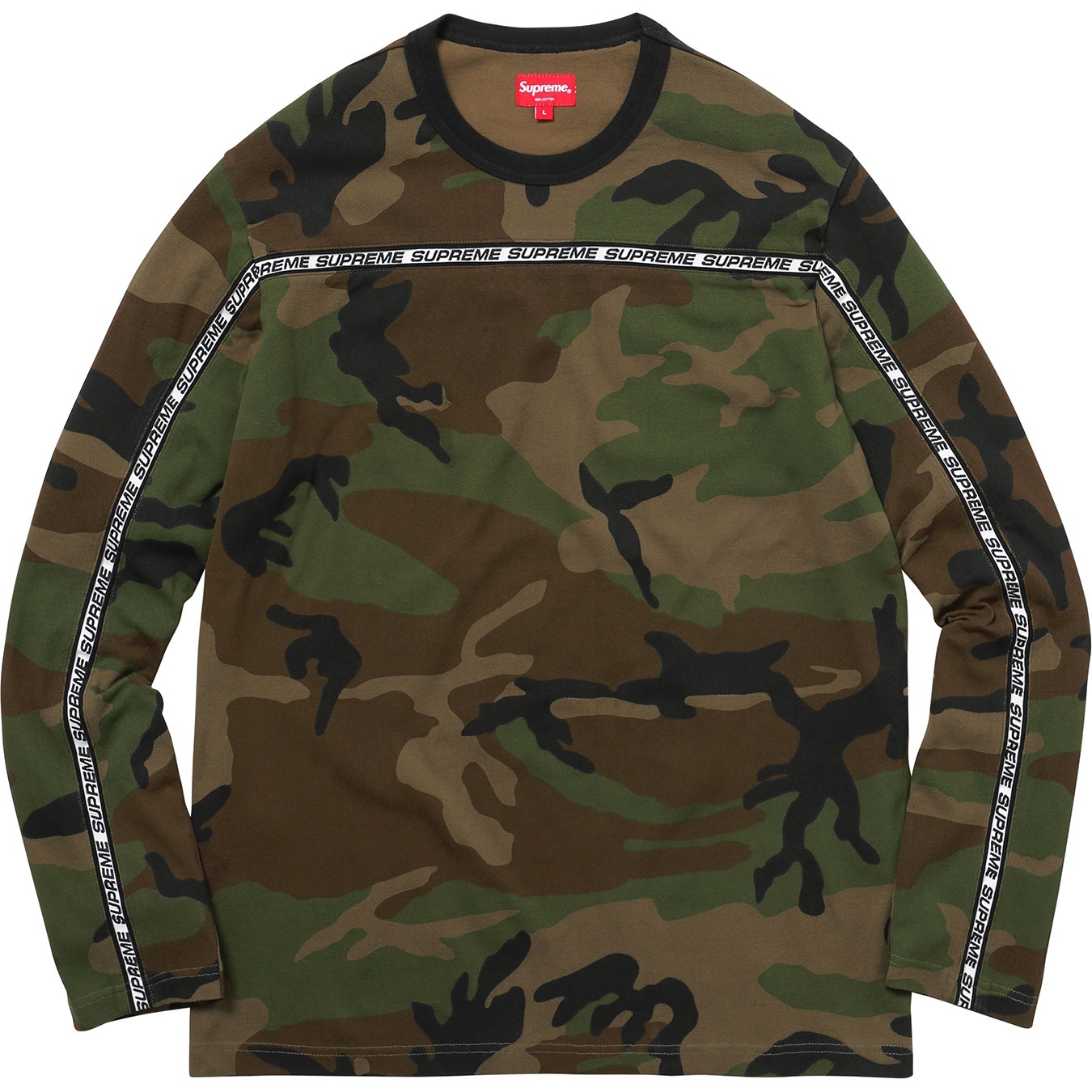 Tape Stripe L/S Pique Top view 8